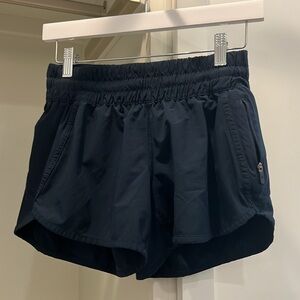 Lululemon fast and free navy running shorts